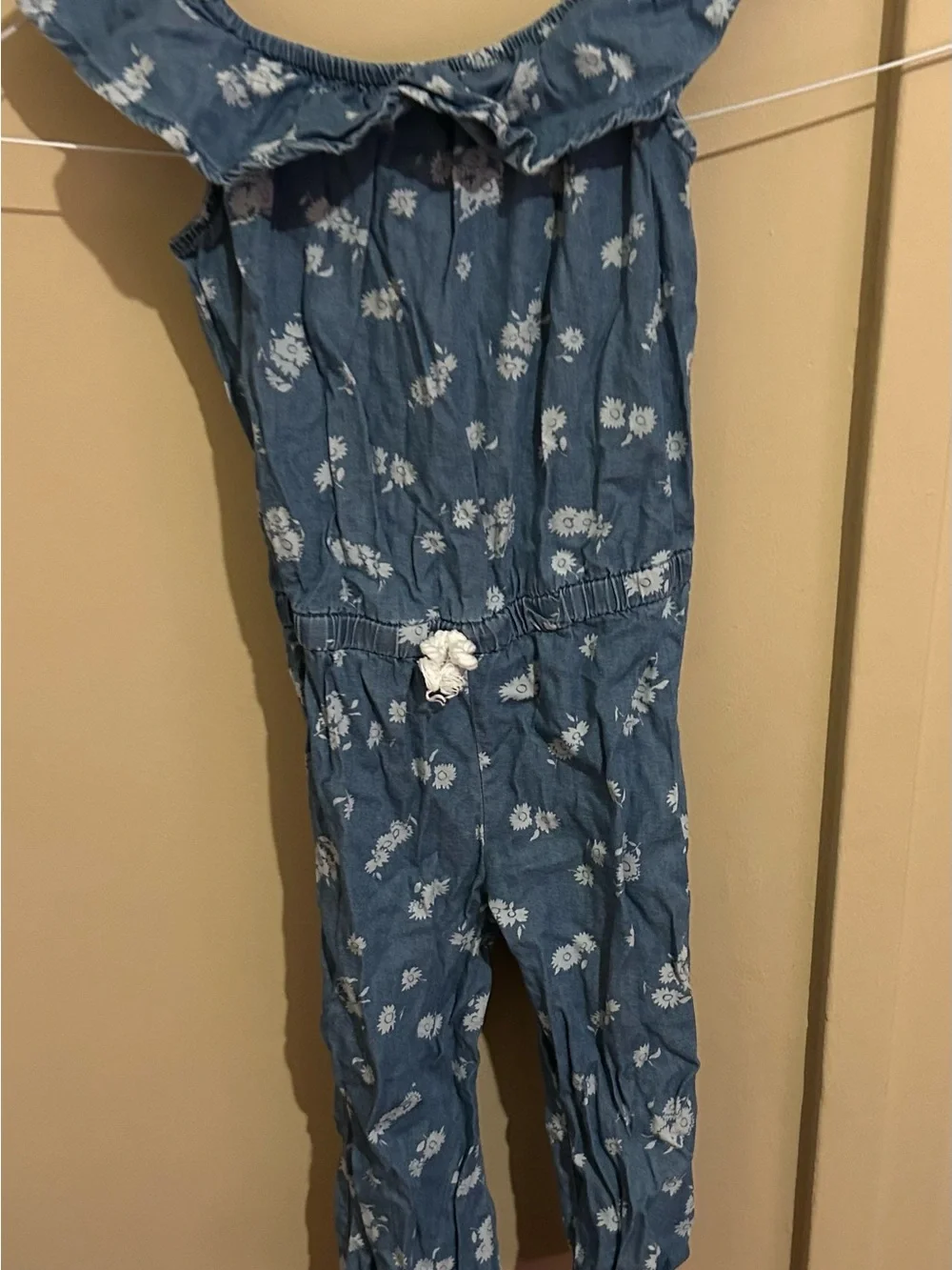 OshKosh B'gosh Blue Floral Girls' Jumpsuit